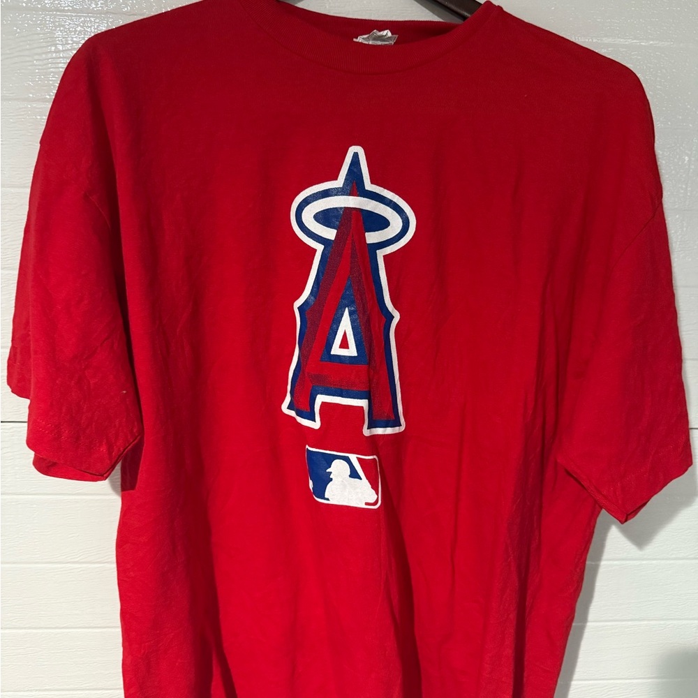 Red Mens XL Los Angeles Angels T-Shirt